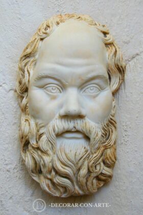 Relief. Tête de Socrate. 28 x 15 cm.