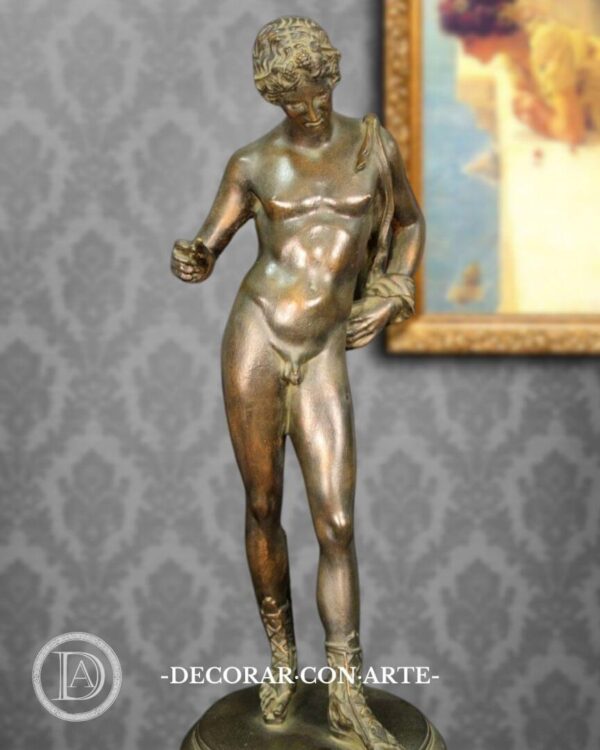 Adonis patinado en bronce