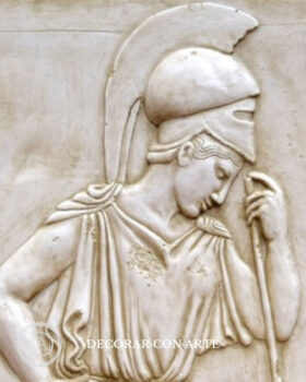 Bajorrelieve de Atenea pensativa Bassorilievo di Atena pensierosa