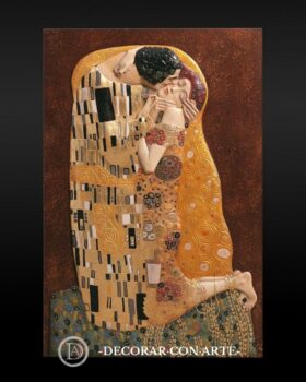 Bas-relief. The Kiss by Klimt. 108x72cm