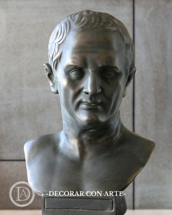 Busto de Cicerón patinado Bust of Cicero patinated in bronze