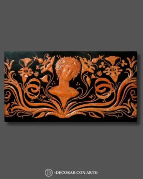 Kopf der Hamilton-Vase. Basrelief. 50x109cm