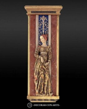 Bajorrelieve de dama florentina Basrelief einer florentinischen Dame