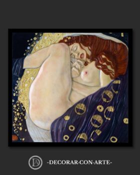 Bas-relief. Danae by Klimt. 88x93cm