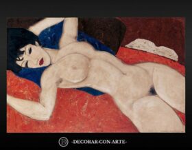 Nudo in rosso Modigliani (118x76 cm)