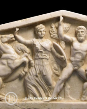 Parthenon West Pediment of Athens. 96x30cm