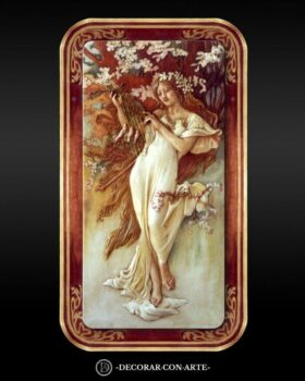 The spring of Alphonse Mucha (91x53cm)