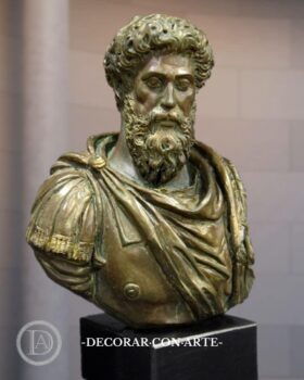 Marco Aurelio en pátina de bronce