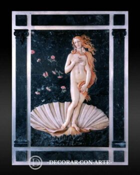 Bas-relief Birth of Venus, Boticelli. 123x96cm