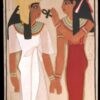 Relieve Isis Nefertari policromado