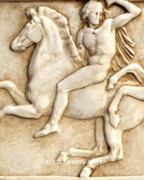 Bas-relief of the Parthenon. Riders on horseback. 42x27cm