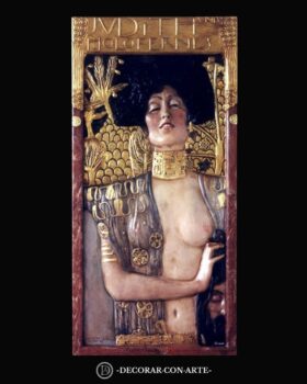 Bas-relief. Judith et Holopherne de Klimt. 109x53cm