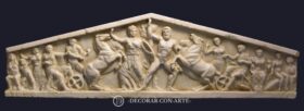 Parthenon West Pediment of Athens. 96x30cm