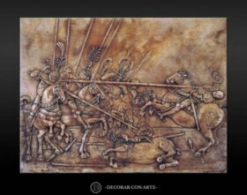 Bas-relief. Battle of San Romano II. 44x58cm