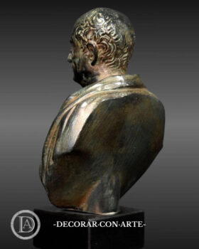 Escultura de Cicerón patinada en bronce