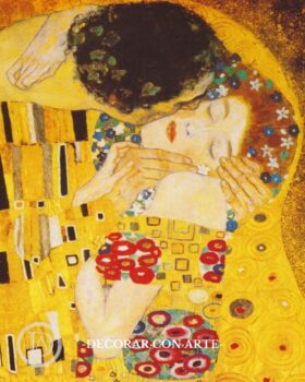 Painting by Klimt. The Kiss. 90x70cm