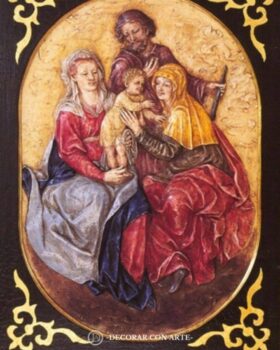 Relief Heilige Familie (68x52 cm)