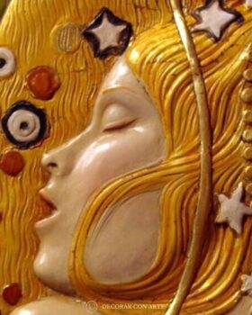 Bas-relief. Water Serpents by Klimt (Fragment). 36x28cm