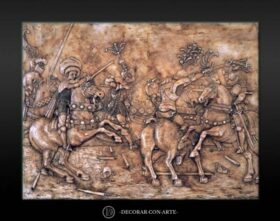 Bas-Relief. Battle of San Romano I. 44x58cm