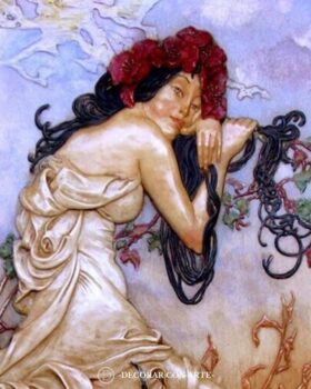 The summer of Alphonse Mucha (91x53cm)