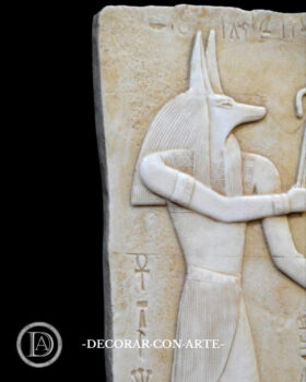 Relief of Anubis.  29 cm.