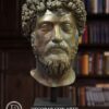 Máscara de Marco Aurelio. Pátina de bronce Marcus Aurelius Mask