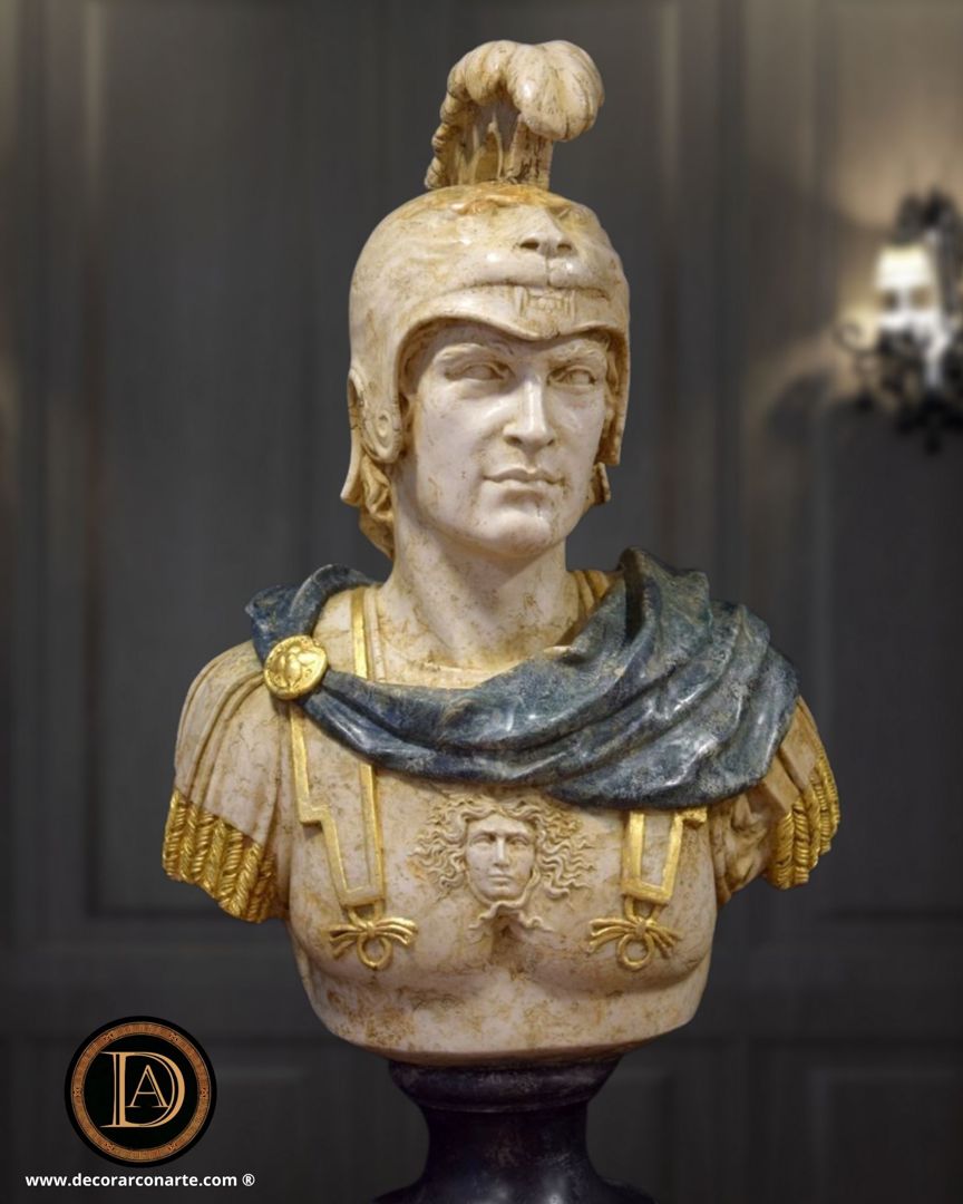 Bust of Alexander the Great. 92x52x30cm