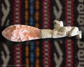 Coltello guerriero azteco. 30 x 8 x 4 cm.