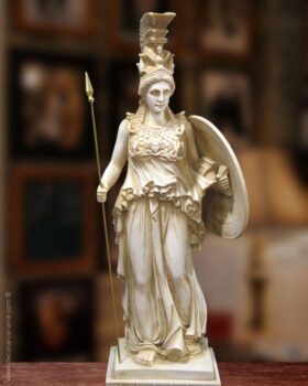 Sculpture of the goddess Athena. 70cm