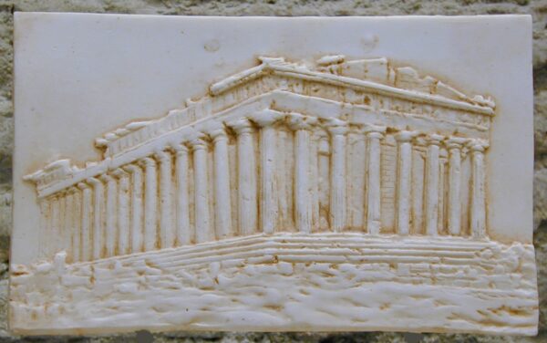 Relief temple Parthenon.  Greece. 25 x 15 cm.