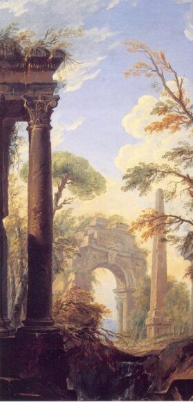 Paisaje. Lienzo de Giovanni P. Pannini