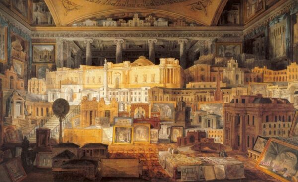 The Buildings of John Soane. Canvas by Joseph Michael Gandy