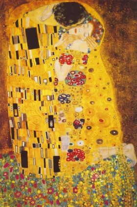 El Beso. Lienzo de Klimt (1862-1918)