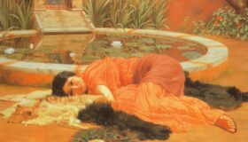 Dulces momentos. Lienzo de Godward (1861-1922)