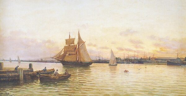 Marina, Canvas by Enrique Florido Bernils (1873-1929)