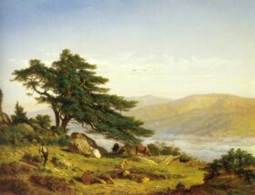 Paisaje. Lienzo de Carlos de Haes (1829-1898)