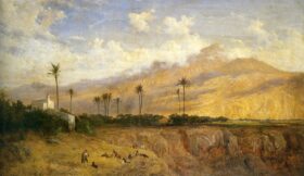 Paisaje de Elche. Lienzo de Carlos de Haes (1829-1898)