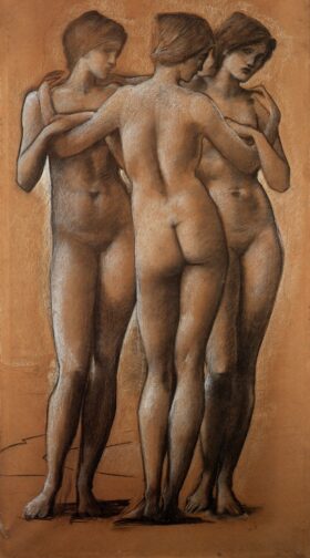 Las tres gracias. Lienzo de Burne Jones (1833-1898)