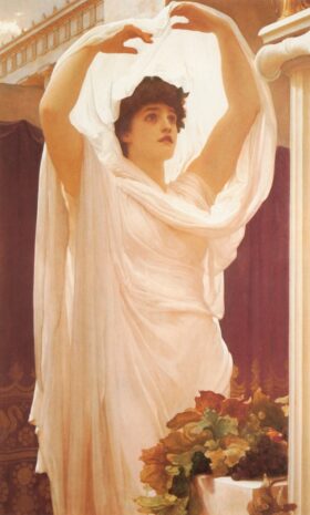 Invocación. Lienzo de F. Leighton (1830-1896)