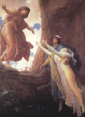 El retorno de Perséfone. Lienzo de F. Leighton (1830-1896)