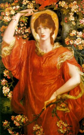 Una visión de Fiammetta. Lienzo de Rossetti (1828-1882)