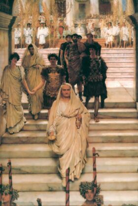 El triunfo de Titus. Lienzo de Alma Tadema (1836-1912)