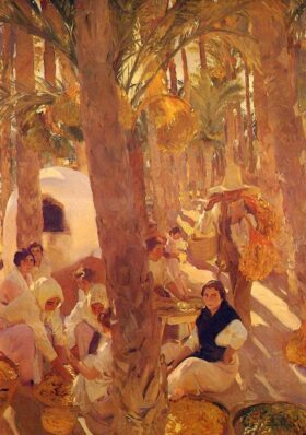 El palmeral. Lienzo de Sorolla (1863 - 1923)