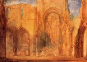 Interior de Fountains Abbey. Lienzo de Turner (1775-1851)