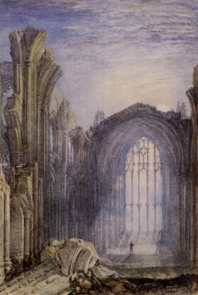 Melrose Abbey. Lienzo de Turner (1775-1851)