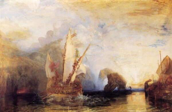 Ulysse et Polyphème. Toile de Turner (1775-1851)