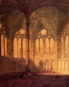 La Sala Capitular, Catedral de Salisbury. Lienzo de Turner (1775-1851)