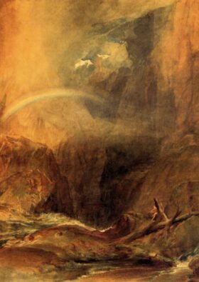 El Puente del Diablo, St. Gothard. Lienzo de Turner (1775-1851)