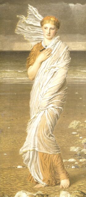 Conchas. Lienzo de Albert Moore (1841-1893)