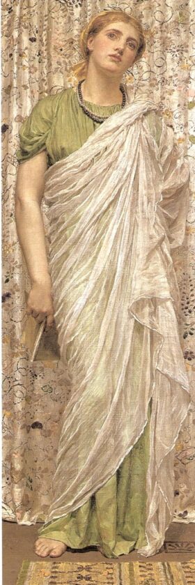 El final de la novela. Lienzo de Albert Moore (1841-1893).